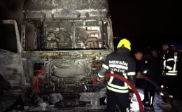 Akaryakıt Dolu Tır Yandı