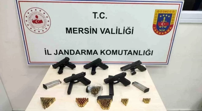 Mersin’de Silah Kaçakçılığı Operasyonu: 5 Şüpheli Yakalandı
