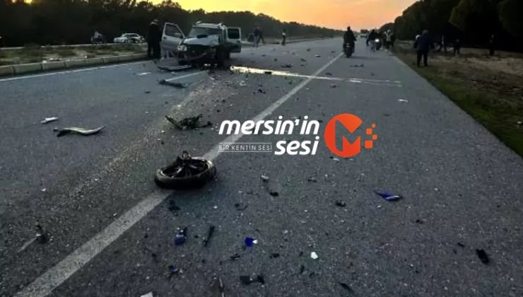 Tarsus’ta Motosiklet-Minibüs Çarpışması: 1 Ölü, 1 Yaralı